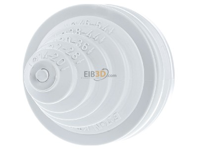 Front view Eaton KT3 Knock-out plug 58mm 
