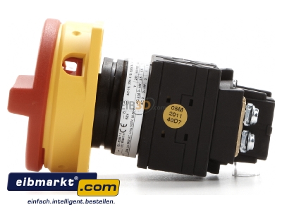 View on the right Off-load switch 2-p 20A T0-2-10/EA/SVB Eaton (Moeller) T0-2-10/EA/SVB
