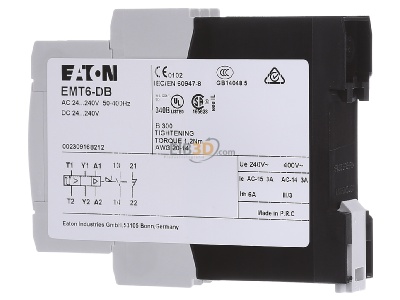 Ansicht rechts Eaton EMT6-DB Motorschutzrelais 