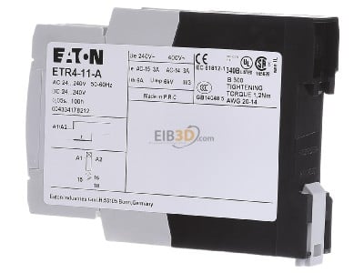 Ansicht rechts Eaton ETR4-11-A Elektron.Zeitrelais 1W ansprechverz. 