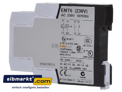 Ansicht rechts Eaton (Moeller) EMT6(230V) Motorschutzrelais 