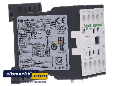 Ansicht links Schneider Electric LC1K1210P7 Schtz 12A 230V 50/60HZ 