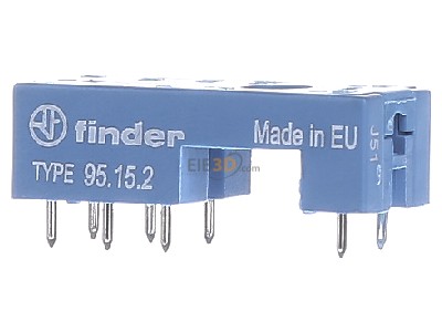 View on the right Finder 95.15.2 Relay socket 8-pin 

