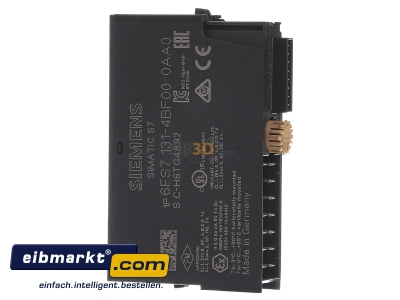 View on the right Siemens Indus.Sector 6ES71314BF000AA0 Fieldbus digital module 8 In / 0 Out
