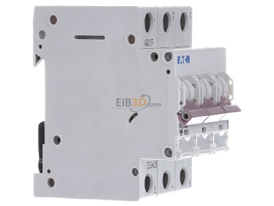 Ansicht links Eaton PXL-C32/3 LS-Schalter m.Beschrift. C 32A, 3p 
