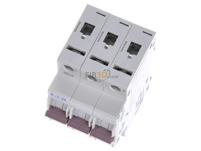 Ansicht oben vorne Eaton PXL-C32/3 LS-Schalter m.Beschrift. C 32A, 3p 