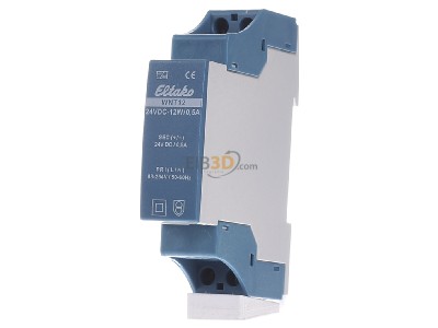 Front view Eltako WNT12-24VDC-12W/0,5A DC-power supply 110...240V/24V 12W 
