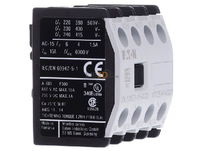 Ansicht links Eaton DILM150-XHIA22 Hilfsschalterbaustein 4p. 