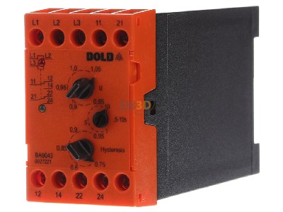 Frontansicht Dold BA9043/003 3AC500V Unterspannungsrelais 0,5-10s 