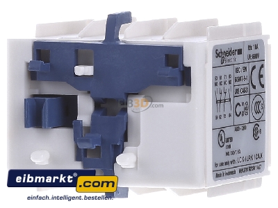 Back view Schneider Electric LA1KN22 Auxiliary contact block 2 NO/2 NC
