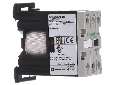 View on the left Schneider Electric CA2SK11-P7 Auxiliary relay 230VAC 1NC/ 1 NO 
