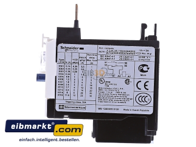 Ansicht rechts Schneider Electric LR2K0304 Motorschutz-Relais 0,36-0,54A 