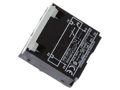 View top right Schneider Electric LA4DT2U Activation-delayed timer block block 
