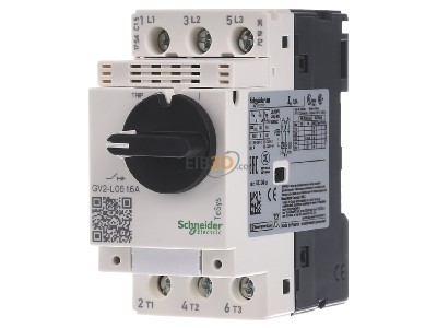 Frontansicht Schneider Electric GV2L06 Motorschutzschalter 1,6A Kurzschl. 