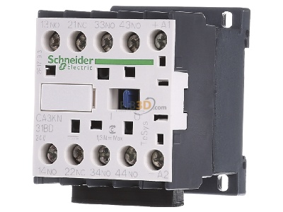 Frontansicht Schneider Electric CA3KN31-BD Hilfsschtz 3S 1 24VDC 