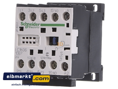 Front view Schneider Electric LC1K0610B7 Magnet contactor 6A 24VAC 
