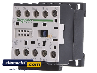 Frontansicht Schneider Electric LC1K0610B7 Schtz 6A 24V 50/60HZ 