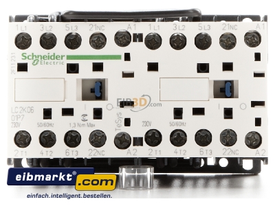 Front view Reversing combination 2,2kW 230VAC LC2K0601P7 Schneider Electric LC2K0601P7
