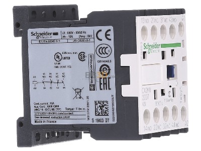 View on the left Schneider Electric CA2KN22-D7 Auxiliary relay 42VAC 2NC/ 2 NO 
