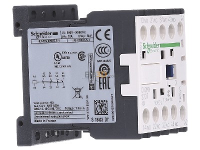 View on the left Schneider Electric CA2KN22-D7 Auxiliary relay 42VAC 2NC/ 2 NO 
