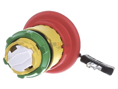 Back view Schneider Electric ZB5AS944 Mushroom-button actuator red IP66 
