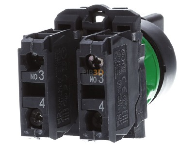 Ansicht hinten Schneider Electric XB5AD33 Wahlschalter 2S,3-Stellungen 