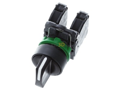 Ansicht oben vorne Schneider Electric XB5AD33 Wahlschalter 2S,3-Stellungen 