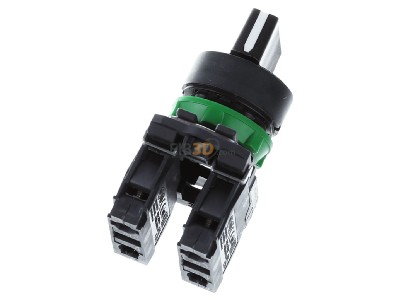 Ansicht oben hinten Schneider Electric XB5AD33 Wahlschalter 2S,3-Stellungen 