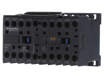 Front view Schneider Electric LP2K0910BD Reversing combination 4kW 24VDC 
