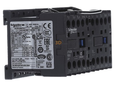 View on the left Schneider Electric LP2K0910BD Reversing combination 4kW 24VDC 

