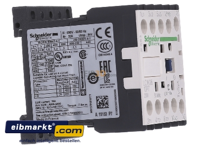 View on the left Schneider Electric LC1K0610P7 Magnet contactor 6A 230VAC - 

