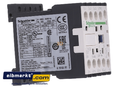 Ansicht links Schneider Electric LC1K0610P7 Schtz 6A 230V 50/60HZ 