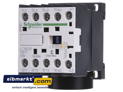 Frontansicht Schneider Electric LC1K0910P7 Schtz 9A 230V 50/60HZ 