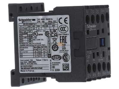 Ansicht links Schneider Electric LP1K0610BD Leistungsschtz 6A 24V GS 