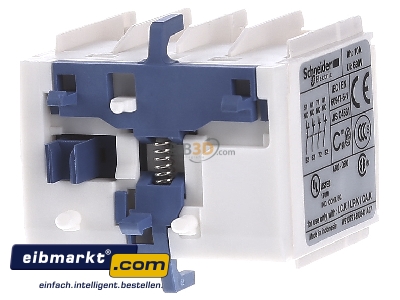 Back view Schneider Electric LA1KN04 Auxiliary contact block 0 NO/4 NC
