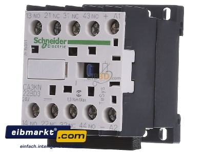 Frontansicht Schneider Electric CA3KN22-BD3 Hilfsschtz 2S 2 24VDC 