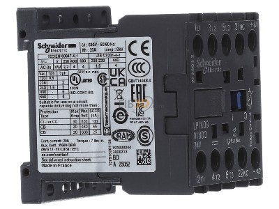 View on the left Schneider Electric LP1K0901BD3 Magnet contactor 9A 24VDC 
