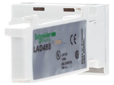 View on the right Schneider Electric LAD4BB Relay accessory 
