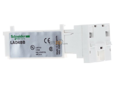 Back view Schneider Electric LAD4BB Relay accessory 
