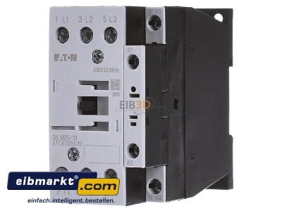 Front view Eaton (Moeller) DILM25-10(230V50/60H Magnet contactor 25A 230VAC 
