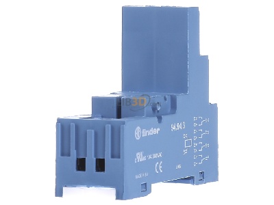 View on the left Finder 94.94.3 Relay socket 14-pin 
