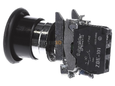 View on the right Schneider Electric XB4BC21 Complete push button black 
