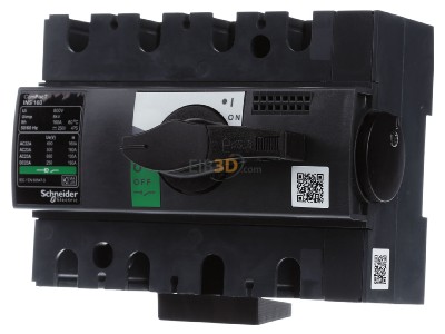 Frontansicht Schneider Electric 28912 Lastrennschalter INS160 3p Interpact 