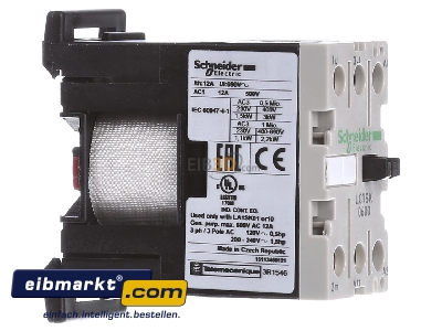 View on the left Schneider Electric LC1SK0600P7 Magnet contactor 6A 230VAC 
