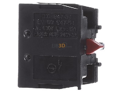 View on the left Schneider Electric ZB2BE102 Auxiliary contact block 0 NO/1 NC 
