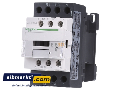 Frontansicht Schneider Electric LC1D128P7 Leistungsschtz 12A 230V AC 2P+2R 