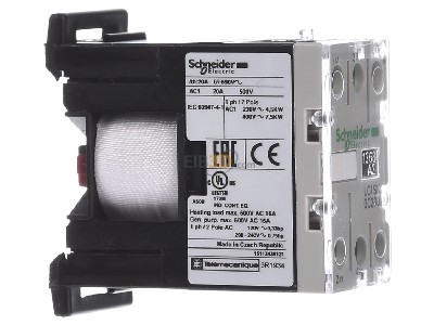 View on the left Schneider Electric LC1SKGC200P7 Magnet contactor 5A 230VAC 
