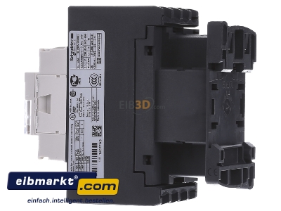 View on the right Schneider Electric LC1DT40P7 Magnet contactor 25A 230VAC
