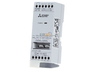 Front view Mitsubishi AL2-2PT-ADP PLC analogue I/O-module 2 In / 0 Out 
