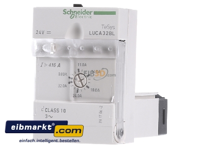 Front view Schneider Electric LUCA32BL Tripping bloc for circuit-breaker 32A
